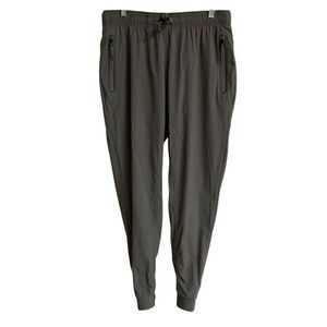 Foehn Brise slate gray drawstring jogger nylon sweatpants‎ men’s L